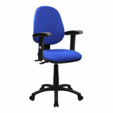 Java-200-High Back Operator Chair With Height Adjustable Arms - Blue Java-200-High Back Operator Chair With Height Adjustable Arms - Blue