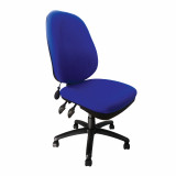 Carlisle- Pump Up Lumbar Operator Chair- Blue