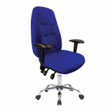 Babylon-24 Hour Operator Chair- Fabric- Blue