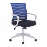 Spyro Mesh Chair White Frame Blue Back