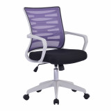 Spyro Mesh Chair White Frame Purple Back