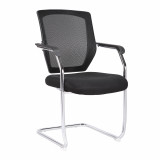 Nexus-C Medium Back Mesh Cantilever Chair - Black
