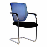 Nexus-C Medium Back Mesh Cantilever Chair - Blue