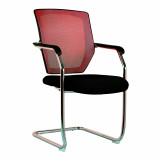 Nexus-C Medium Back Mesh Cantilever Chair - Red