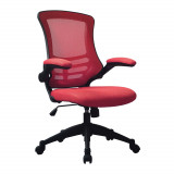 Luna- Medium Back Mesh Chair- Red