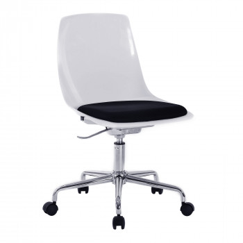 Flow- Designer White Shell Swivel Chair Flow- Designer White Shell Swivel Chair