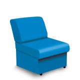 Wave- Fabric Modular Sofa Rectangular- Blue