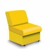 Wave- Fabric Modular Sofa Rectangular- Yellow
