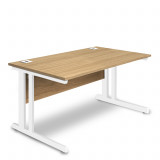 Rectangular Desk - 1200mm - Oak-White legs